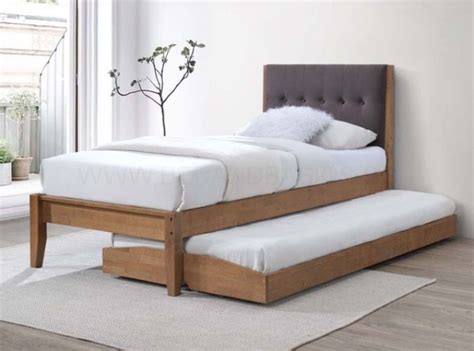 Modern Dorma Twin Full Upholstered Beds With Trundle By