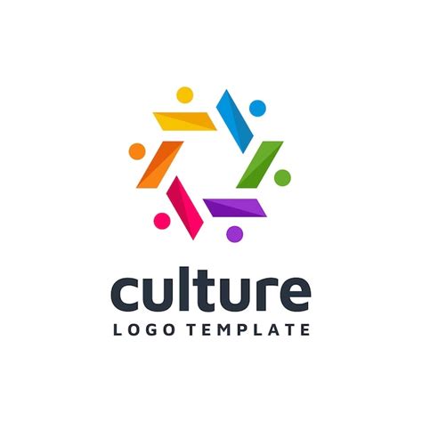 Design De Logotipo Humano Colorido Abstrato Para Diversidade De Cultura