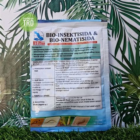 Paket G Bt Plus Bio Insektisida Nematisida Racun Ulat Serangga