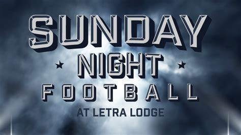 View Event Sunday Night Football At Letra Ft Sill Us Army Mwr