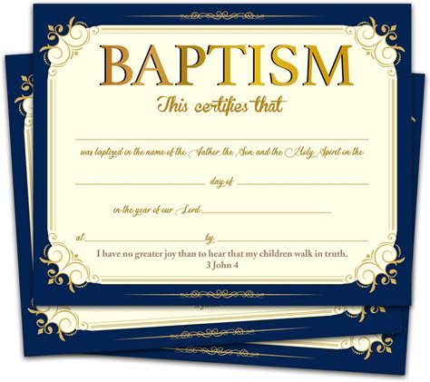 Amazon Baptism Certificates For Church Elegant Border Baby