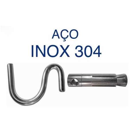 Gancho Armador de Rede Parabolt em Aço Inox 304 suporta 200kg Shopee