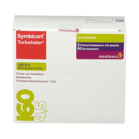 Symbicort® Turbohaler 160 4 5 µg Dosis 60ed 3 St Mit Dem E Rezept Kaufen Shop Apotheke