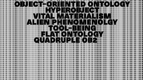 Object Oriented Ontology And Philosophic Concepts For Design Research