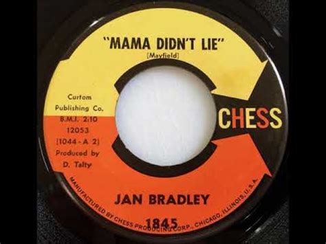 Jan Bradley Mama Didn T Lie 1963 YouTube