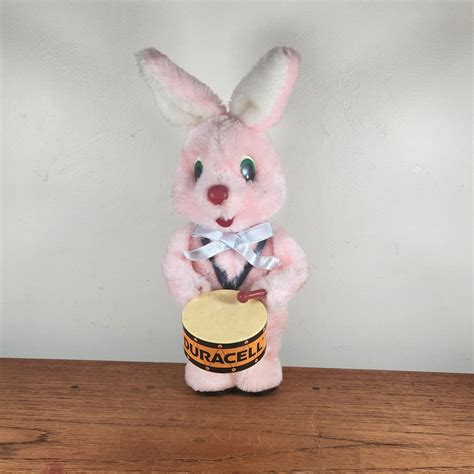 Vintage 1980s Duracell Energizer Bunny Plush Toy Stuffed Animal Etsy Uk