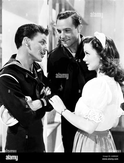 Anchors Aweigh From Left Frank Sinatra Gene Kelly Kathryn Grayson