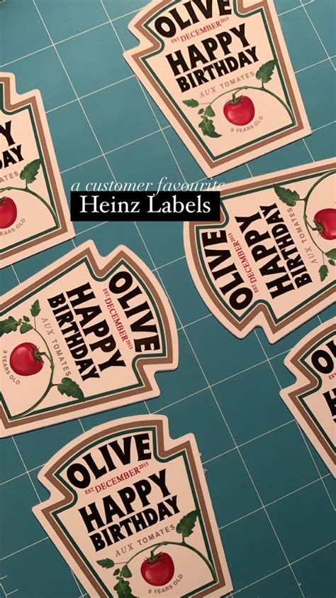 Custom Heinz Label