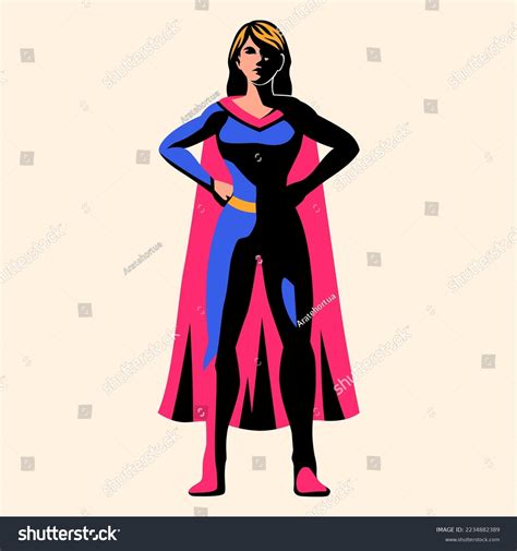 Vector Superhero Action Pose Illustration Isolated Stock Vector ...