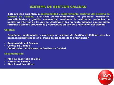 Sistema Calidad Ppt