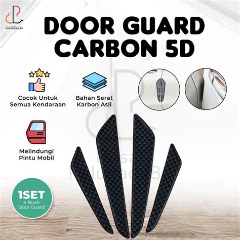 Jual DoorGuard Door Guard Stiker Pelindung Pintu Mobil Carbon Karbon 4