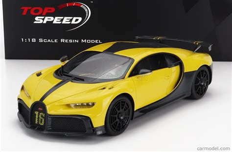 TRUESCALE TS0388 Scale 1 18 BUGATTI CHIRON PUR SPORT N 16 2018 YELLOW