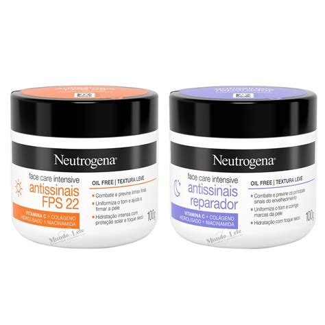 Neutrogena Creme Facial Antissinais Vitamina C Kit Dia Noite Shopee Brasil