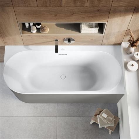 Villeroy Boch Embrace Eck Badewanne Mit Verkleidung Stone White