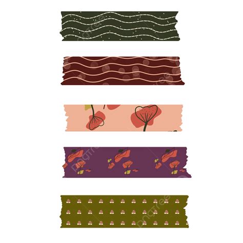 Washi Tapes Png Transparent Washi Tape Boho Style Washi Tape Boho