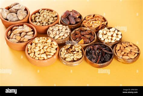 Dried Fruits And Mixed Nuts Healthy Foods Stock Photo Alamy