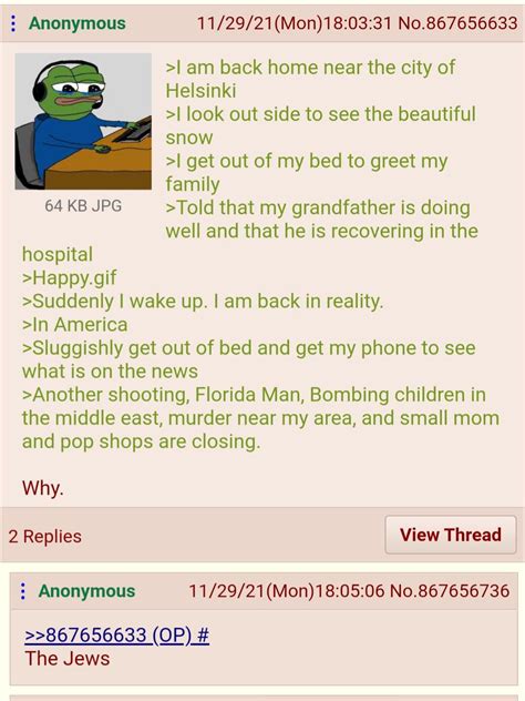 Anon Goes Back Home Rgreentext