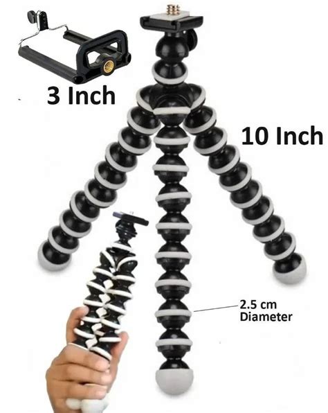 Fully Flexible Foldable Octopus Medium Size Tripod Stand Inch