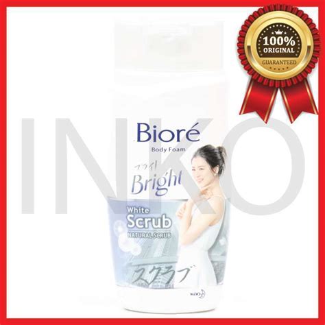 Jual Biore Body Foam Bright White Scrub Natural Scrub Botol Ml Di