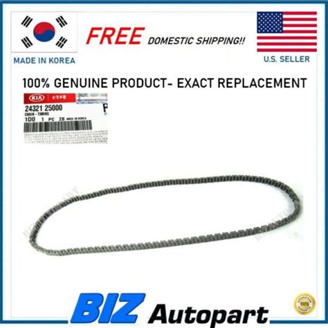 GENUINE TIMING CHAIN For 2005 2015 HYUNDAI KIA 2 0L 2 4L OE 24321