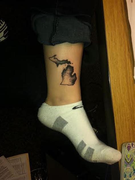 43 Spectacular State of Michigan Tattoos - TattooBlend