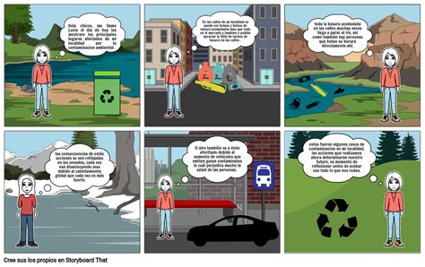 La Contaminación Ambiental Storyboard By Paola39076