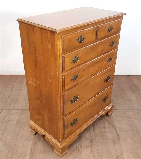 Lot Ethan Allen Americana Style Maple Chest Of Drawers