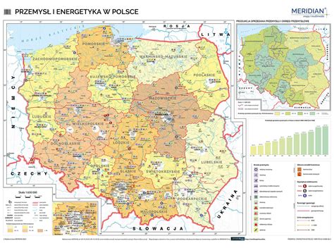 Polska Przemys I Energetyka Mapa Cienna Tablicaszkolna Pl