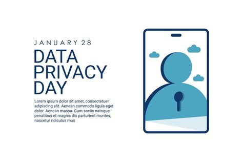 El día de la privacidad de los datos de la plantilla de fondo de las