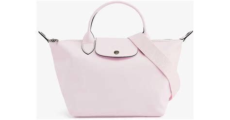 Longchamp Le Pliage Xtra Leather Top Handle Bag In Pink Lyst UK