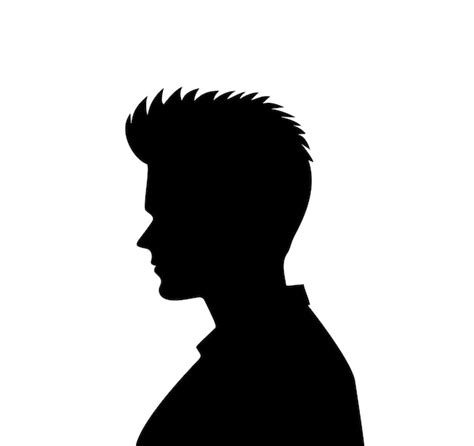 Premium Vector | Man silhouette face to face vector silhouette vector ...