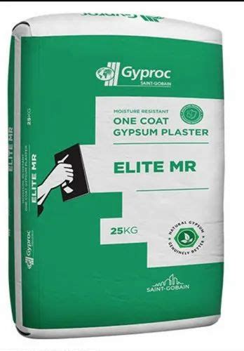 Gypsum Plaster Saint Gobain Gyproc Pop Punning Packaging Type Kg