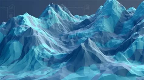 Low Poly Nature Landscape A Stunning D Render Background D Landscape