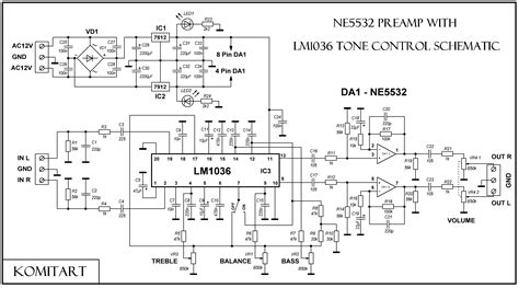 Diy Ne Preamplifier With Lm Tone Control With Komitart Lay