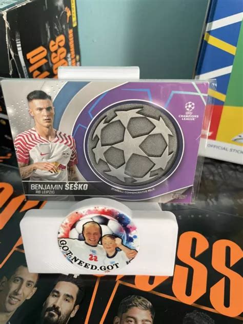 Topps Ucc Flagship Benjamin Sesko Rb Leipzig Starball Relic Medal