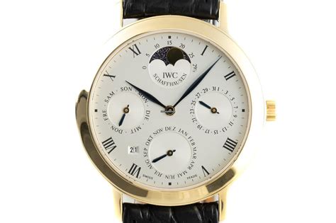 IWC Schaffhausen Portofino 18K Gold Handaufzug Ewiger Kalender für 8