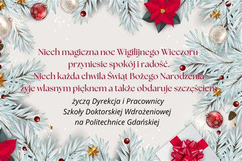 Yczenia Wi Teczne Politechnika Gda Ska