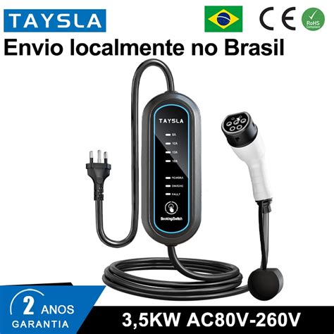 TAYSLA Carregador El Trico Port Til Para Ve Culos Carregador EV Tipo 2