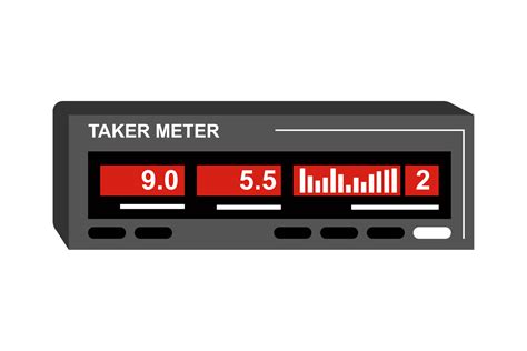 Meter Taxi Icon Vector Art At Vecteezy