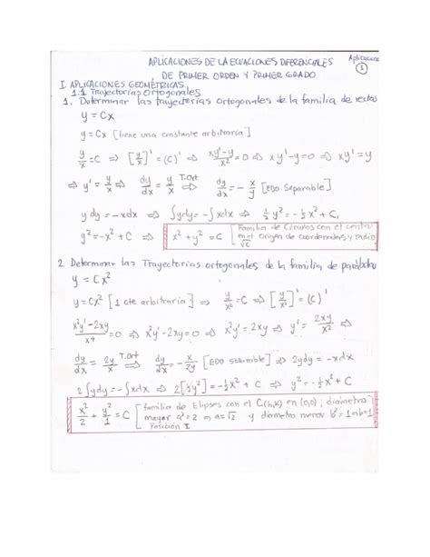 Apuntes Tarea Ecuaciones Diferenciales Ordinarias Studocu