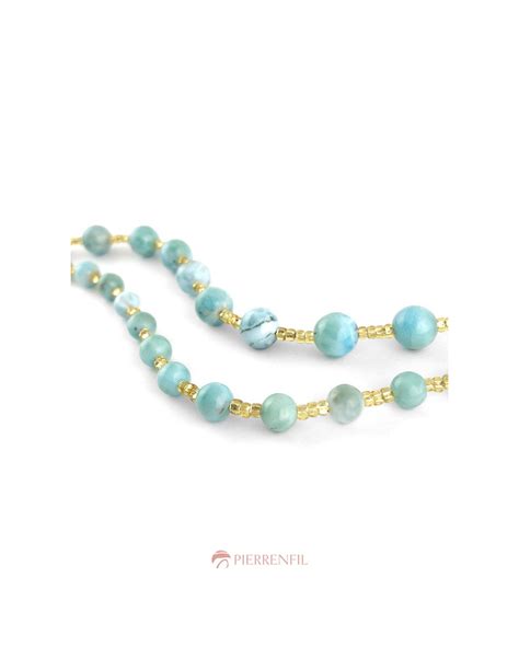 Larimar Boule Grade A Fournisseur En Gros Perles Pierre Fine Semi