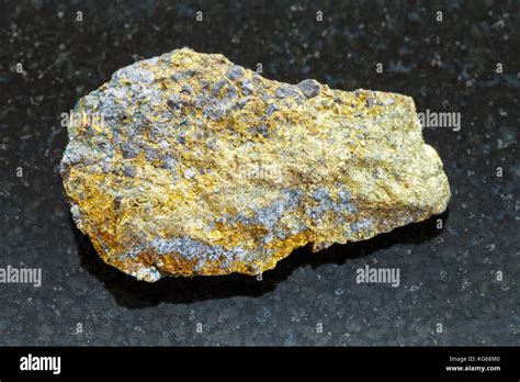 Macro Shooting Of Natural Mineral Rock Specimen Rough Pyrite Ore On