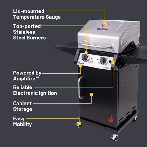 2 Burner Gas Grill Amplifire Performance Series Char Broil