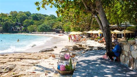 A Tropical Beach With A Turqouse Colored Ocean At Samed Island