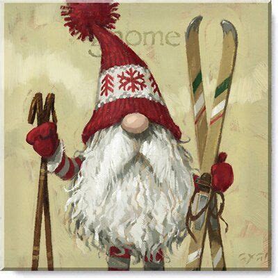 Darren Gygi Home Collection Skier Gnome Giclee Wall Art Wayfair