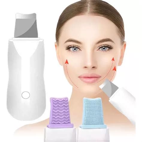 Limpiador Facial Peeling Ultrasónico Portátil Skin Scrubber Meses Sin Intereses