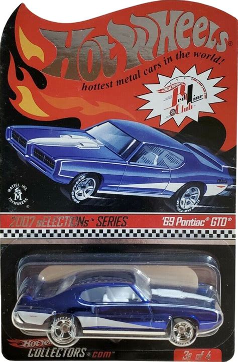 69 Pontiac GTO SELECTIONs 2007 Hot Wheels Red Line Club HWRLC