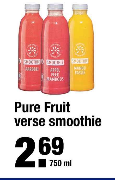 Pure Fruit Verse Smoothie Aanbieding Bij Aldi Folders Nl