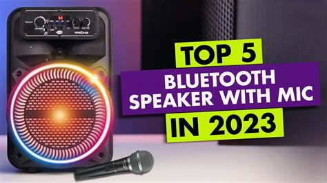 Top 5 Wireless Bluetooth Speaker With Karaoke Mic In 2024 🔥best