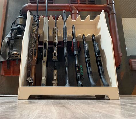 Rifle Rack 7 Slot Custom Rack Floor Mount Gun Storage | Etsy